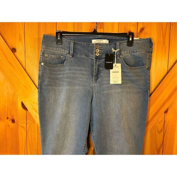 Torrid Jegging Jeans Women's Plus 20 Short Blue Stretch Denim High Rise NWT (807 - Picture 3 of 8